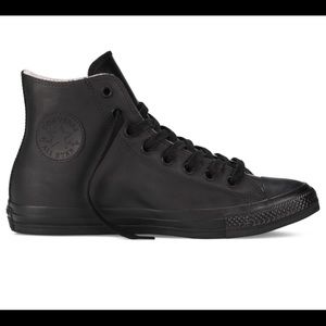 Black waterproof converse